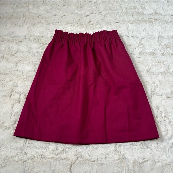 NWT J. Crew Women's Size 0 Purple Wool Blend Sidewalk Skirt - Picture 1 of 5